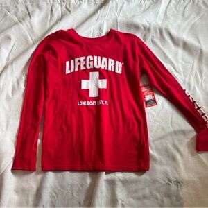 Red lifeguard Long Sleeve Shirt